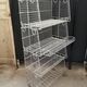 Vintage old shelf store wire wire basket modular industrial design 70s