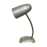 Lampe de bureau vintage gris col de cygne, années 1960