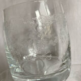 Engraved crystal glasses