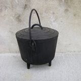 Old cast iron pot