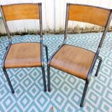 Set of 2 school chairs