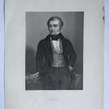 Engraving XIXth "Adolphe THIERS" French statesman