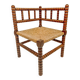 Classic vintage bobbin corner armchair