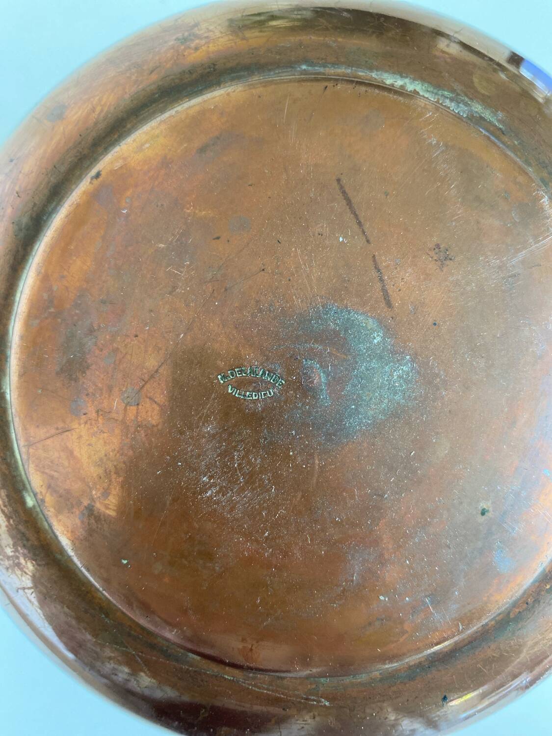 Copper pot - cache pot - Delalande Villedieu vase