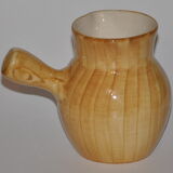 Ceramic pourer Vallauris wood decoration