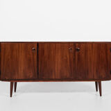 Midcentury danish sideboard with 3 doors in rosewood 1960s
