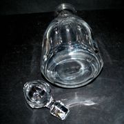 Carafe à whisky en cristal taillé à côtes plates saint-louis bristol? h25.5cm