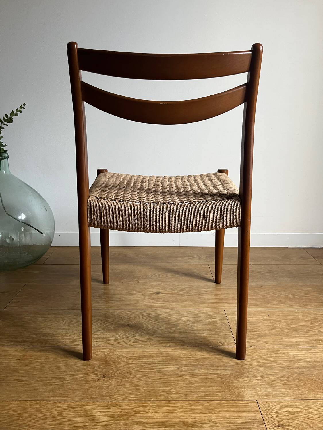 Chaise vintage en corde danoise