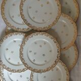 Suite of 12 flat plates Limoges