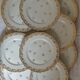 Suite of 12 flat plates Limoges