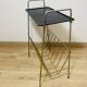 Perforated metal magazine rack