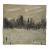 Bernard Gantner: Clearing under the snow, signed original lithograph.