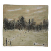 Bernard Gantner: Clearing under the snow, signed original lithograph.