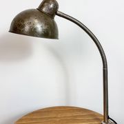 Lampe de table à col de cygne d'atelier industriel, années 1960