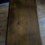 Low swivel TV cabinet in cherry wood