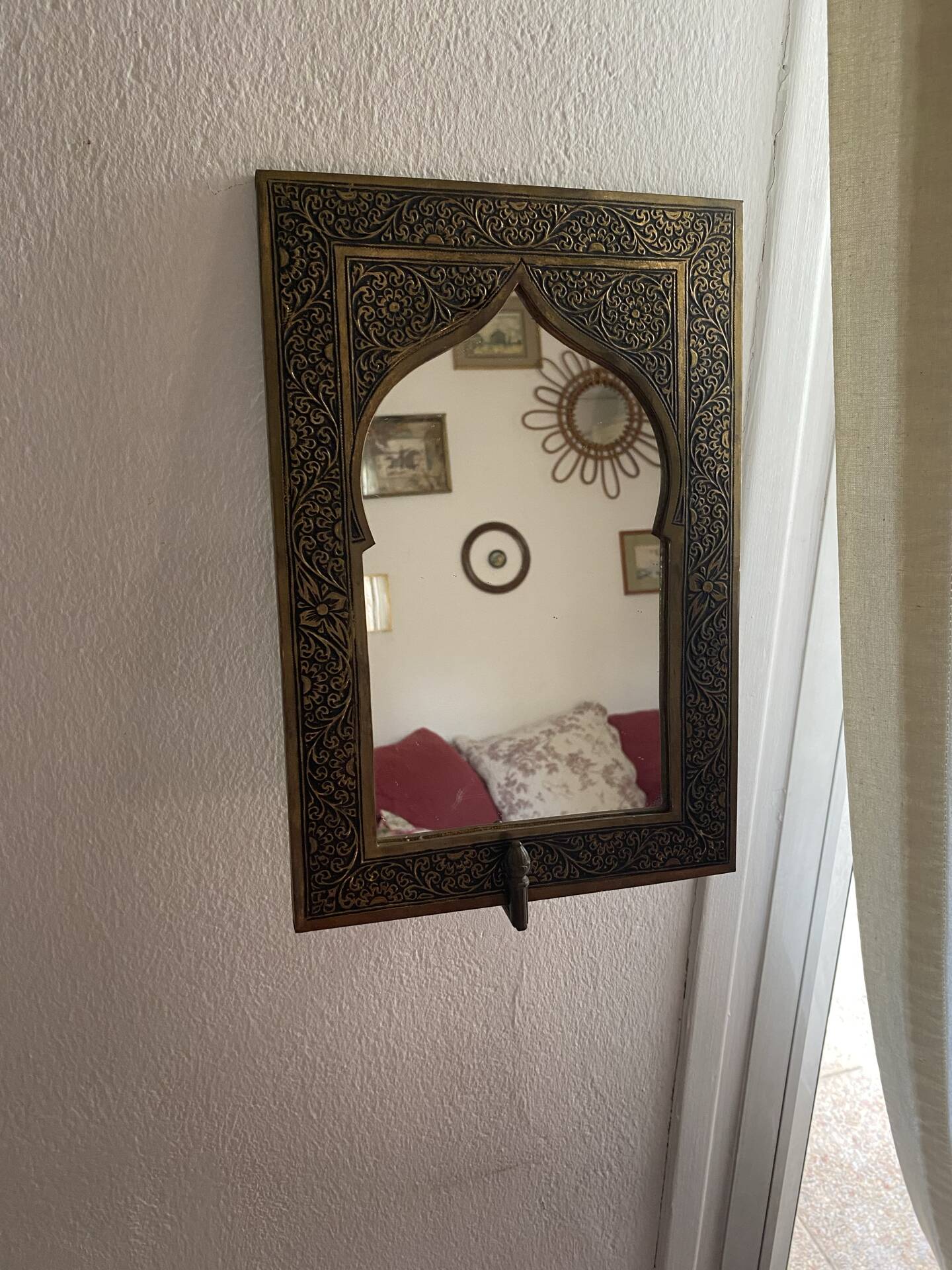 Miroir mural marocain annees 80.