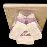 Albano Poli by Poliarte two-tone murano glass wall light, Italy 1970