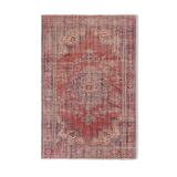 Vintage Turkish rug from Oushak, handwoven 182x276 cm