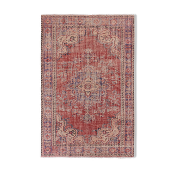 Vintage Turkish rug from Oushak, handwoven 182x276 cm