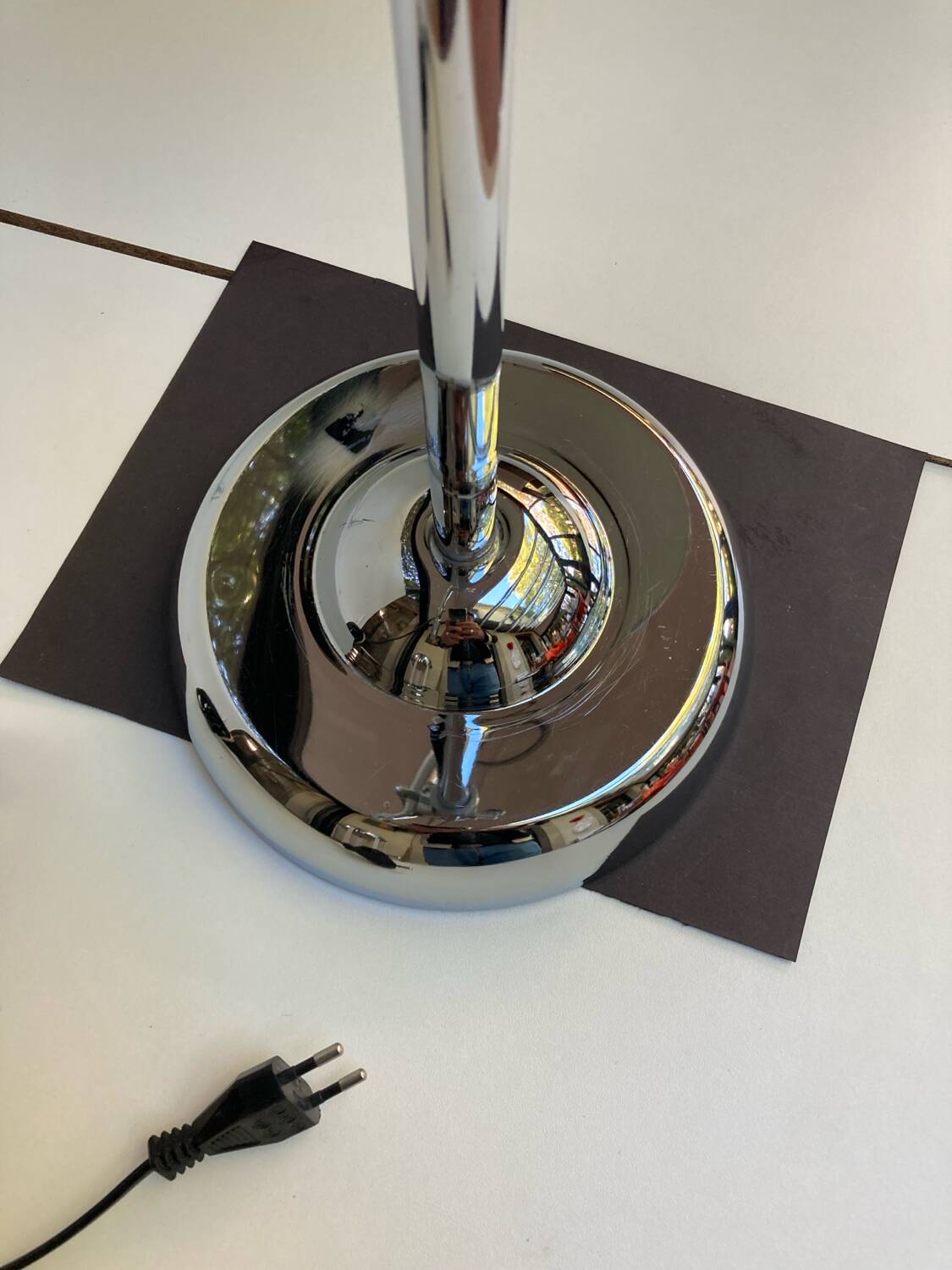 Vintage 90s chrome articulated interior lamp