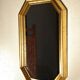 Miroir octogonal en bois doré 45 x 34