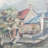 Claude aliotti (1925-1989) - oil on canvas - 54 x 65 cm