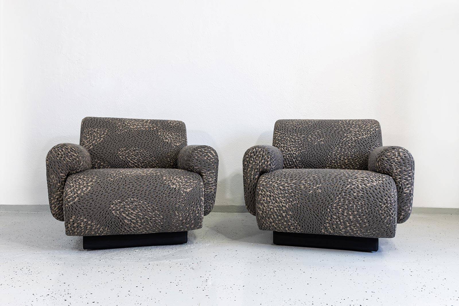 Modular lounge chairs/sofa by Eberhard Geißler, Oelsa, Germany, 1970s