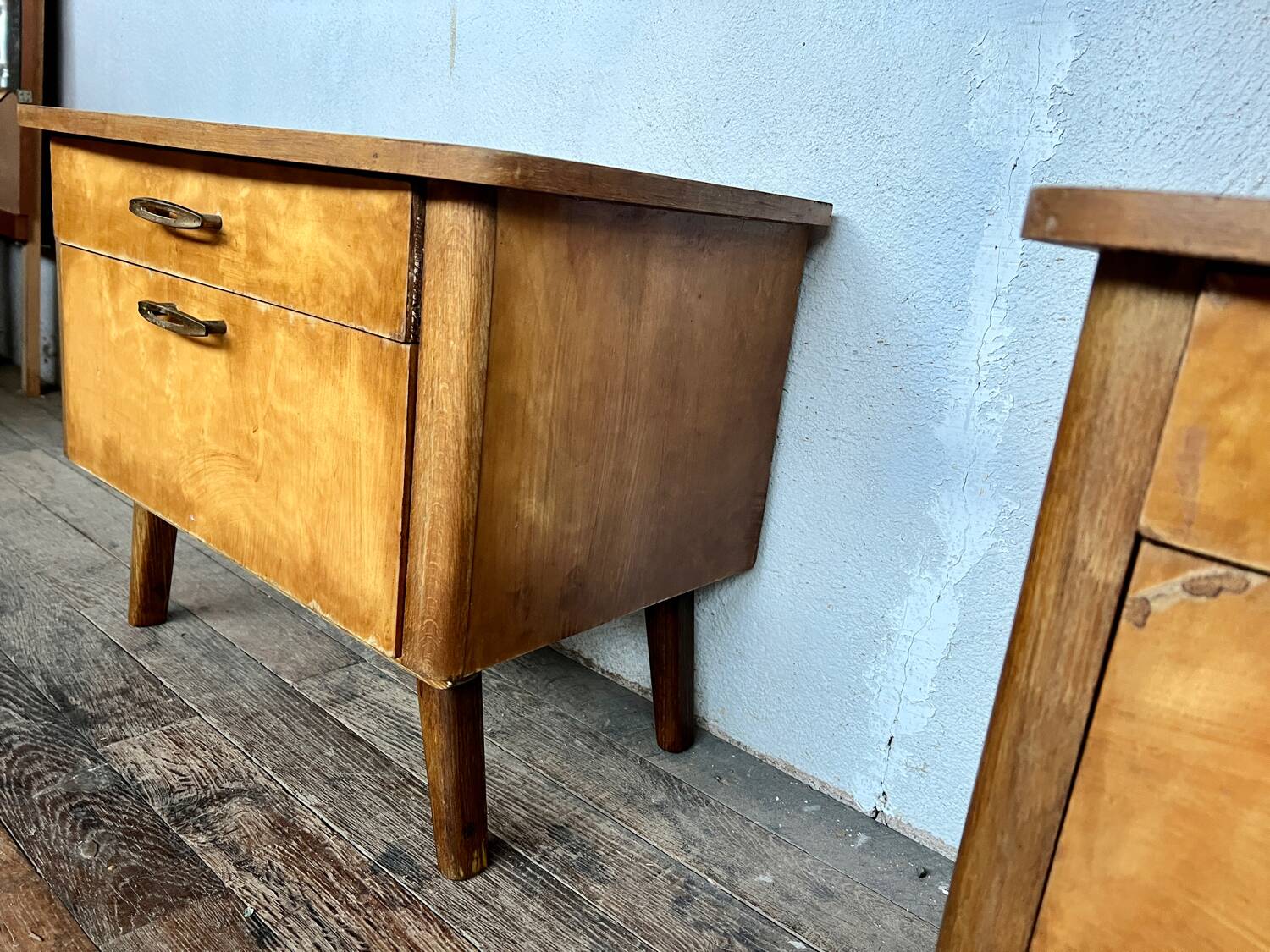 Paire de chevet / table de nuit vintage
