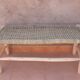 Moroccan woven bench
