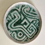 Vintage ceramic plate, 60s design
