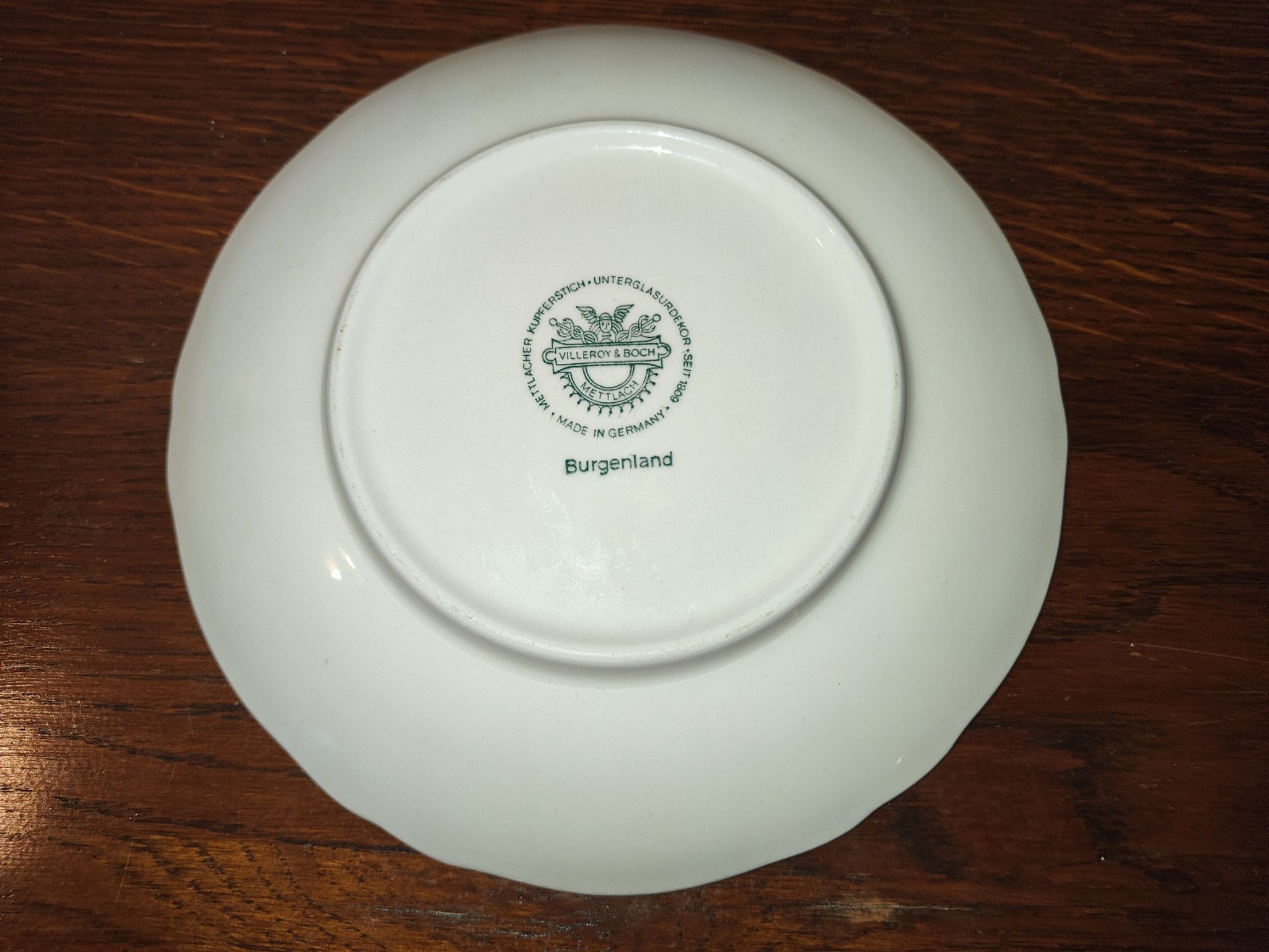 Assiette ancienne Villeroy et Boch Burgenland Années 70