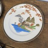 Ancienne assiette en porcelaine de Chine Hayasi Kutani