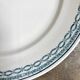 Round flat dish St Amand in blue ironstone