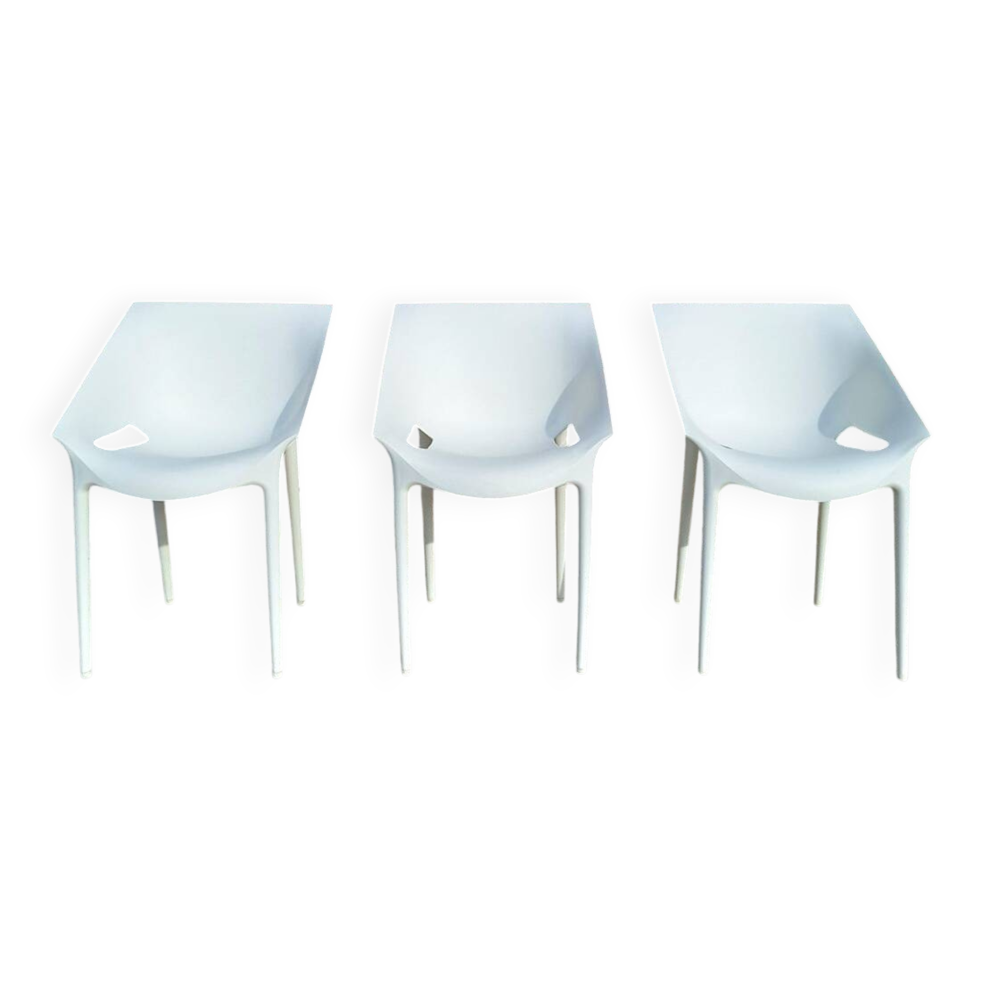 3 Kartell armchairs, model Dr.YES design Philippe Starck & Eugeni Qu