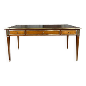 Bureau plat de style directoire en merisier