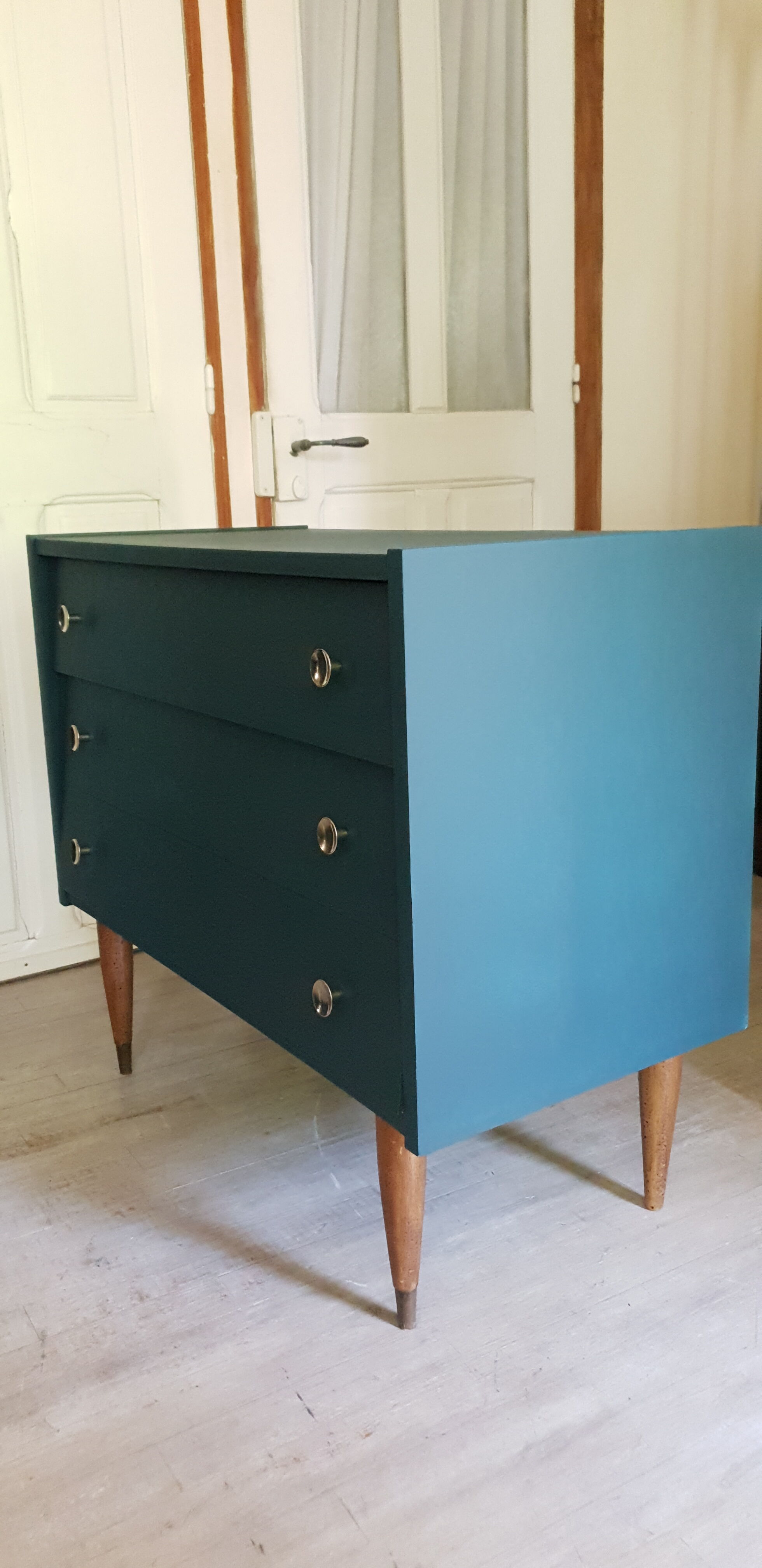 Blue vintage dresser