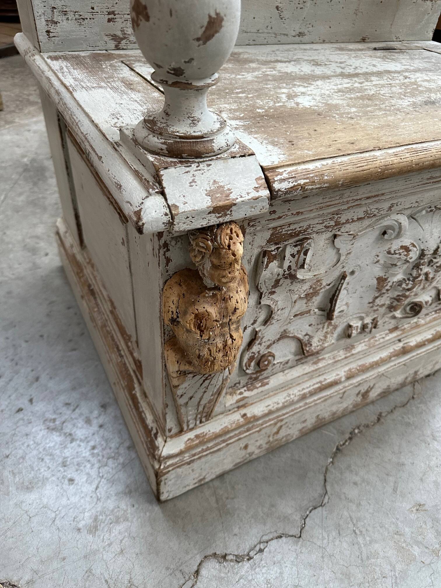 19th century church bench