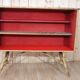 Rattan & ceramic bar attributed to Audoux Minet