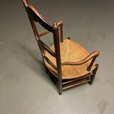 Chaise provençale paillée