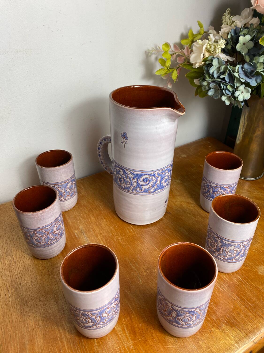 Ceramic orangeade set