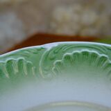 Lot 5 earthenware dessert plates from Digoin and Serreguemines