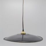 Black enamelled iron hanging lamp