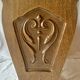Porte-revue vintage en bois sculpté
