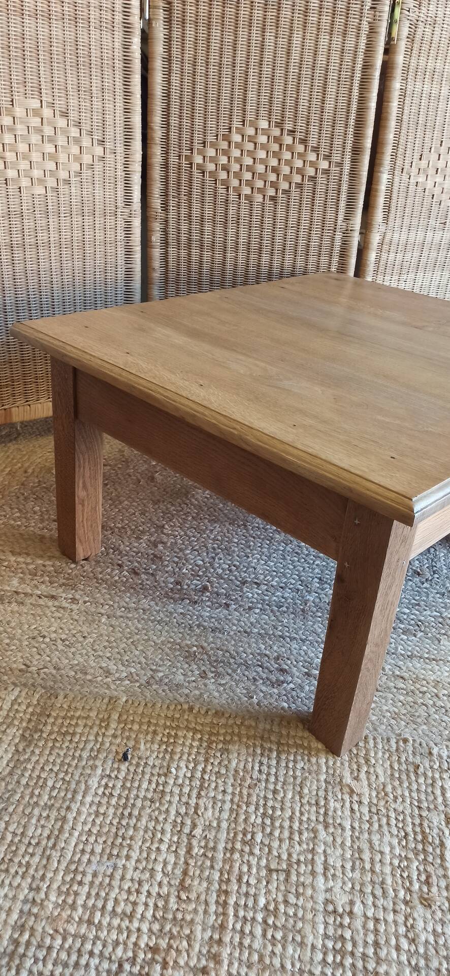 Table basse en chêne