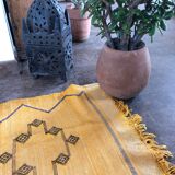 Tapis berbère en soie végétale sabra 100 x154 cm