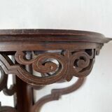 Old corner shelf in openwork wood mp