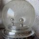 Lampe de table verre bullé Space Age années 70