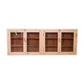 Ancienne vitrine en teck birman patine banche d'origine