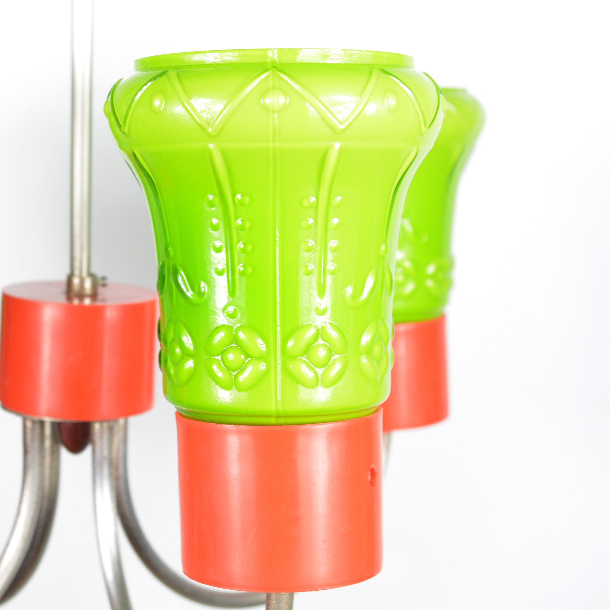 1970s postmodern pendant lamp zzm domgos zabrze, poland