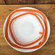 Vintage plates decor orange Rivanel